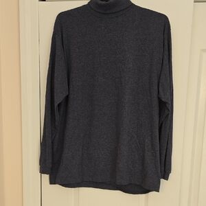 Men's Dark Gray Turtleneck Sweater